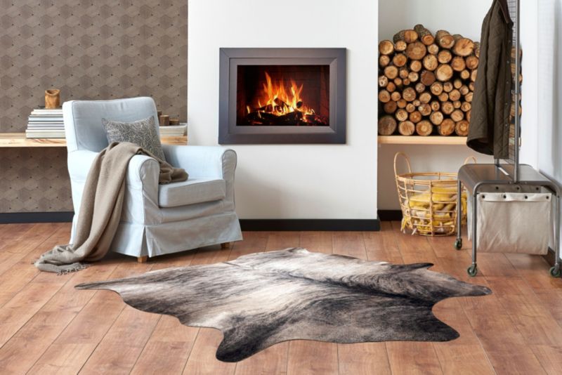 Dywan Cow hide RugsX 100x150 cm szary C142 1 szt.
