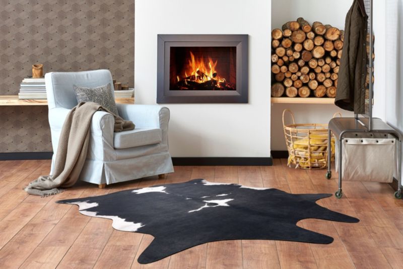 Dywan Cow hide RugsX 155x195 cm czarny C158 1 szt.