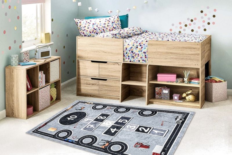 Dywan dla dzieci Bambino RugsX 140x190 cm szary I181 1 szt.