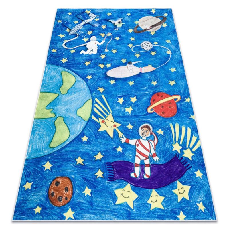 Dywan dla dzieci Bambino RugsX 80x150 cm niebieski I168 1 szt.