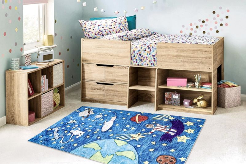Dywan dla dzieci Bambino RugsX 80x150 cm niebieski I168 1 szt.