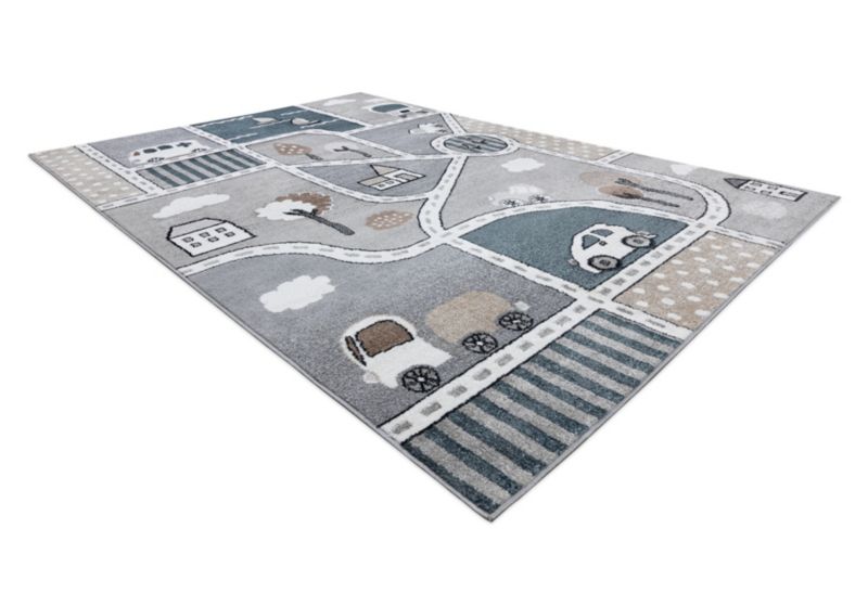 Dywan dla dzieci Fun RugsX 240x330 cm szary O193 1 szt.
