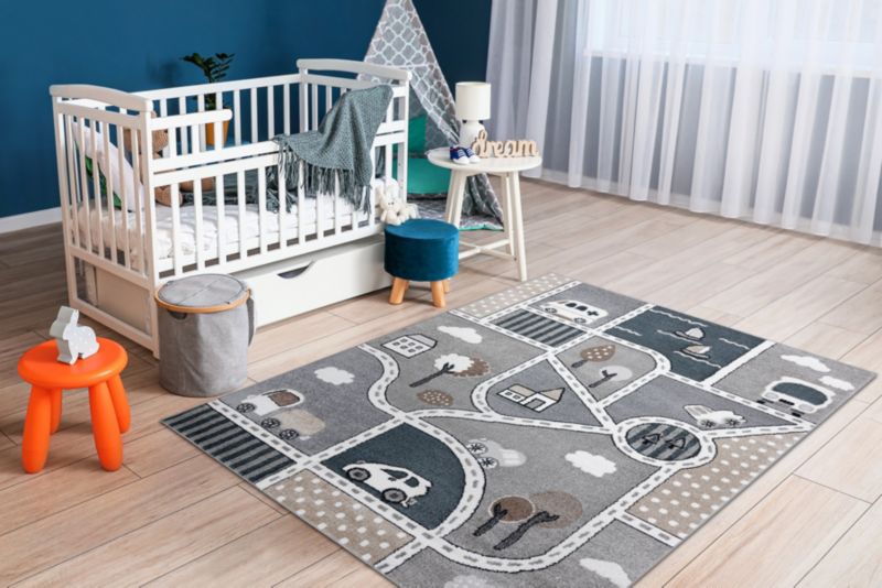 Dywan dla dzieci Fun RugsX 240x330 cm szary O193 1 szt.
