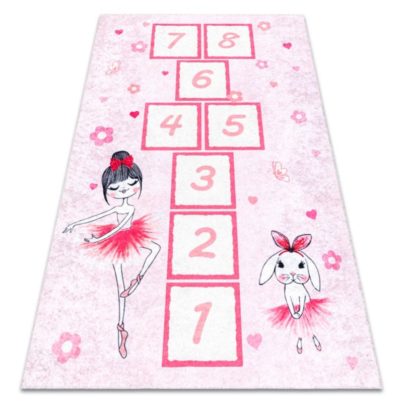 Dywan dla dzieci Junior RugsX 140x190 cm róż BR176 1 szt.