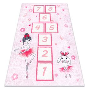 Dywan dla dzieci Junior RugsX 140x190 cm róż BR176 1 szt.