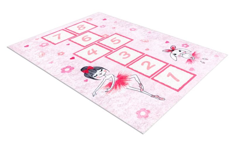 Dywan dla dzieci Junior RugsX 140x190 cm róż BR176 1 szt.