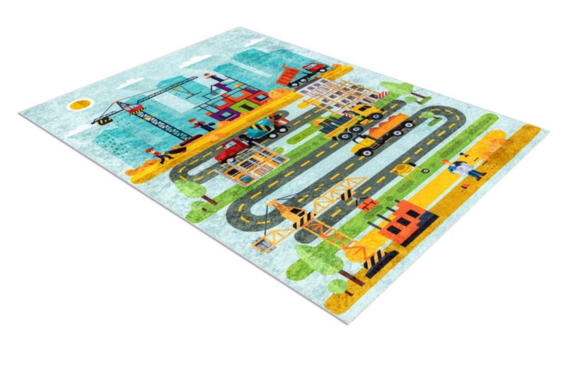 Dywan dla dzieci Junior RugsX 80x150 cm niebieski BR015 1 szt.