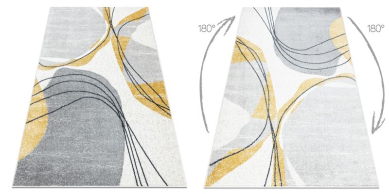 Dywan Fusion RugsX 140x190 cm biały AN451 1 szt.
