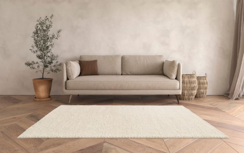 Dywan GoodHome Wool Knits 160 x 230 cm beżowy