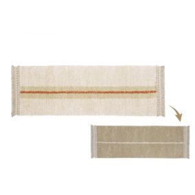 Dywan Lorena Canals DUETTO SAGE 80x230 beżowy dwustronny 1 szt