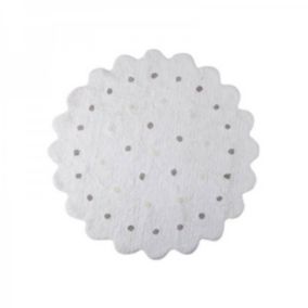 Dywan Lorena Canals dziecięcy GALLETITA BLANCO 140x140 biały 1 szt