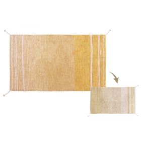 Dywan Lorena Canals TWIN AMBER 80x140 żółty/beżowy dwustronny 1 szt