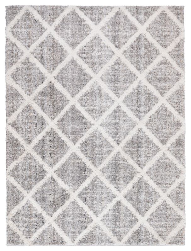 Dywan Multidecor Bilbao Shaggy 120 x 160 cm romby antracytowy 1 szt.