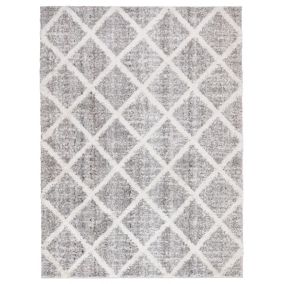 Dywan Multidecor Bilbao Shaggy 120 x 160 cm romby antracytowy 1 szt.