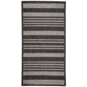 Dywan Multidecor Clyde 80 x 150 cm pasy szary 1 szt.