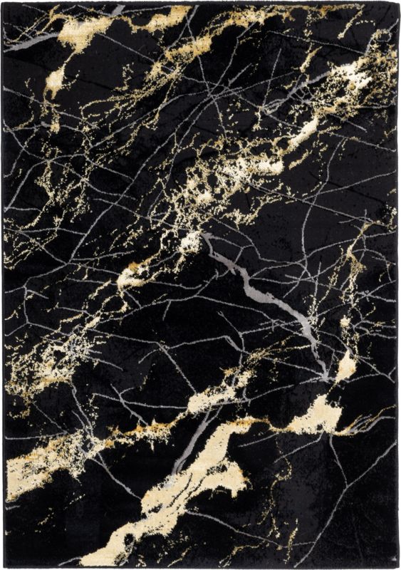 Dywan Multidecor Creation 120 x 170 cm marmur czarno-złoty 1 szt.