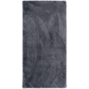 Dywan Multidecor Cubic 60 x 100 cm kwadraty ciemno szare 1 szt.