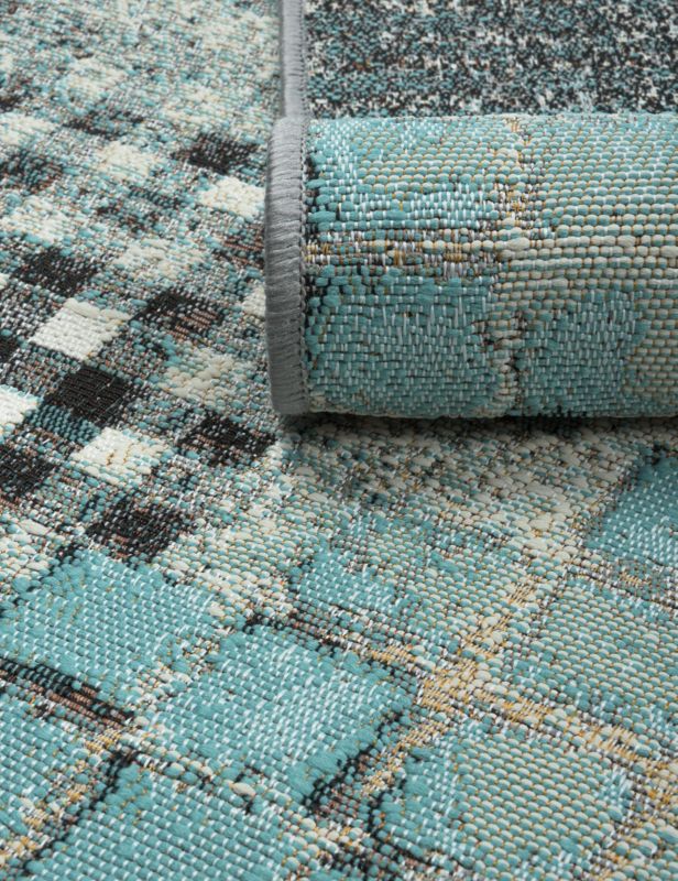 Dywan Multidecor Dara 160 x 220 cm patchwork turkus 1 szt.
