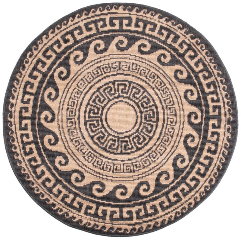 Dywan Multidecor Delmar 120 cm koło grecki  brąz 1 szt.