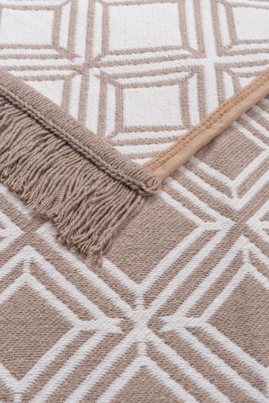 Dywan Multidecor Kilim Soft  60 x 130 cm geometria beżowo-ivory 1 szt.