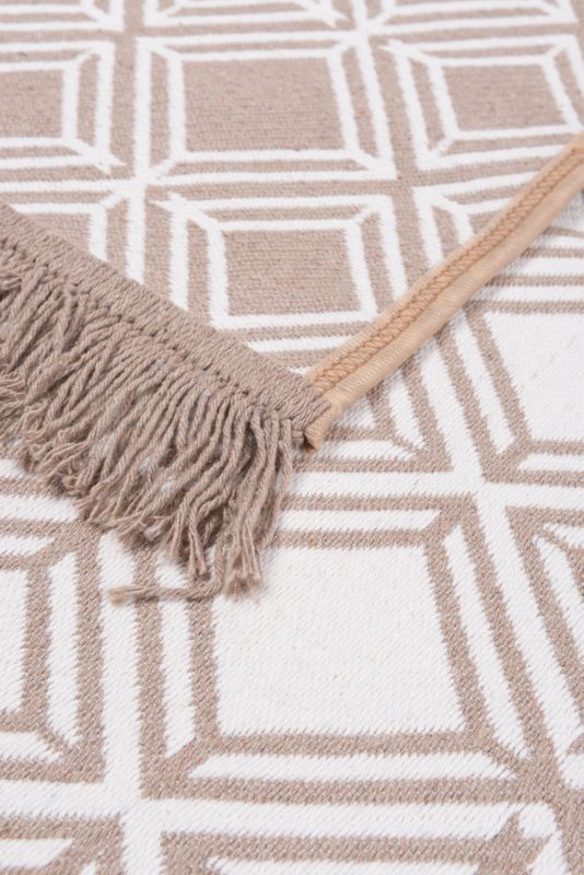 Dywan Multidecor Kilim Soft  60 x 130 cm geometria beżowo-ivory 1 szt.