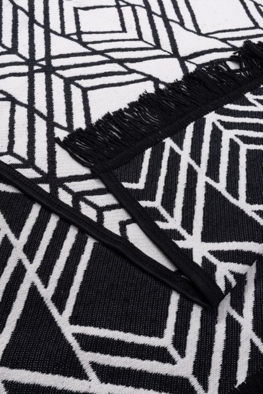 Dywan Multidecor Kilim Soft 60 x 130 cm geometria czarno-biały 1 szt.
