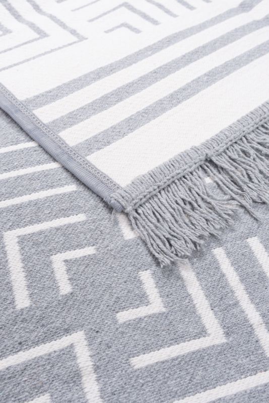 Dywan Multidecor Kilim Soft 60 x 130 cm geometria szaro-ivory 1 szt.