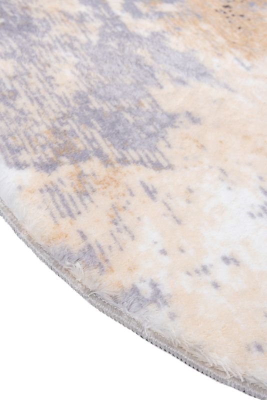 Dywan Multidecor Loren Print 80 cm koło przecierka beż 1 szt.