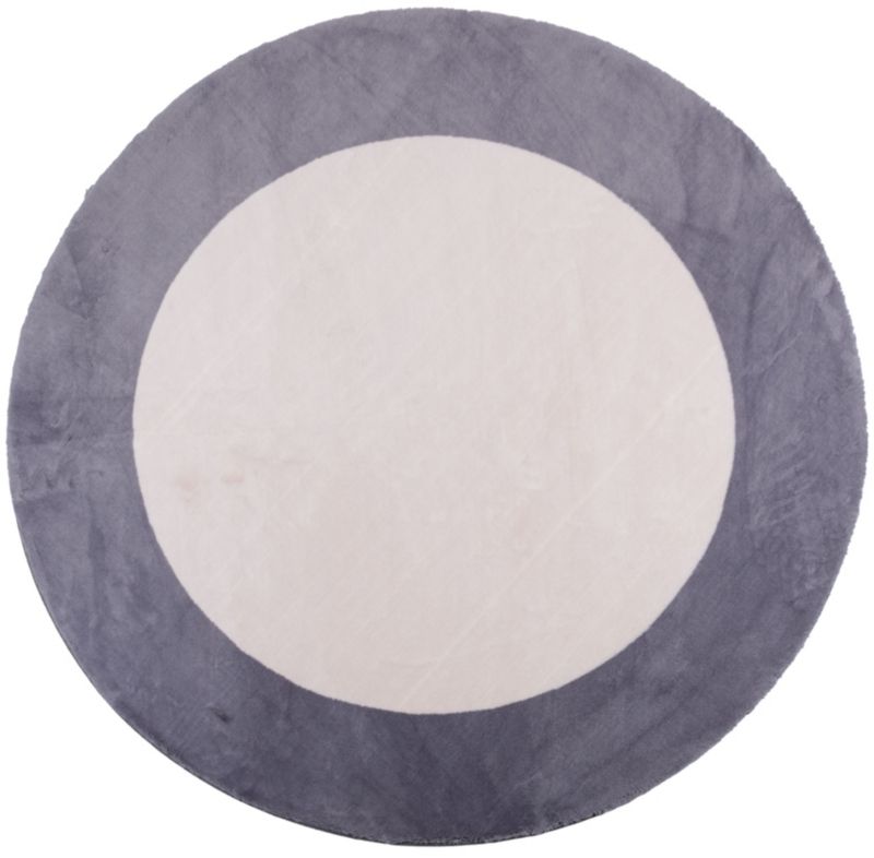 Dywan Multidecor Maximo 120 cm koło ramka beżowo- antracytowy 1 szt.
