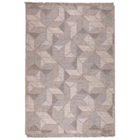 Dywan Multidecor Oria Outdoor na zewnątrz i do wewnątrz 200 x 280 cm geometria szaro-beżowy 1 szt.
