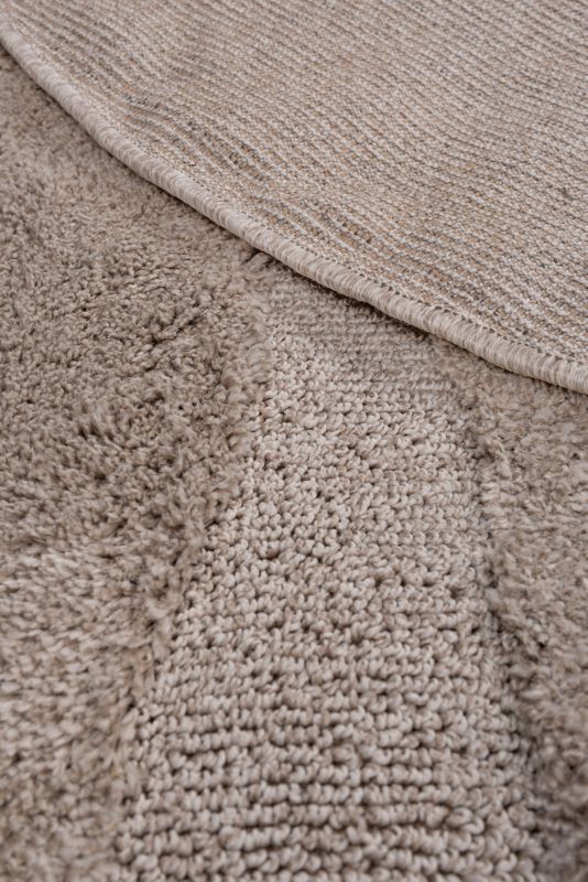 Dywan Multidecor Pisa 160 cm koło fala beżowa 1 szt.
