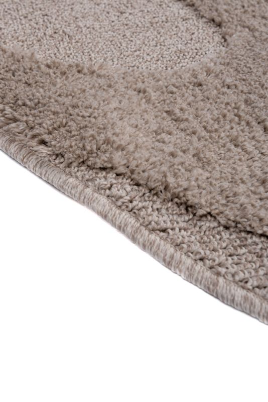 Dywan Multidecor Pisa 160 cm koło fala beżowa 1 szt.