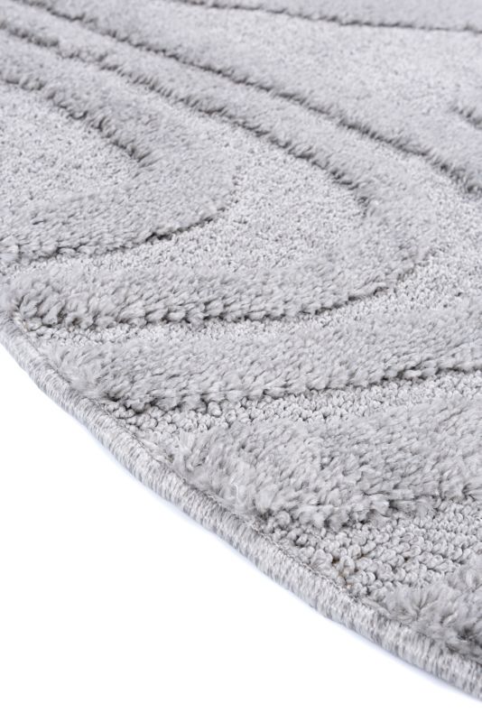 Dywan Multidecor Pisa 160 cm koło fala szara 1 szt.