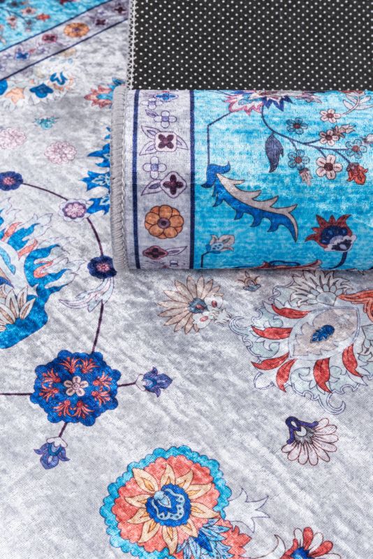Dywan Multidecor Print Shine 120 x 170 cm klasyk turkusowy 1 szt.