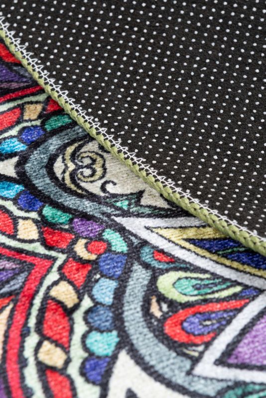 Dywan Multidecor Print Shine 133 cm koło boho wielokolorowy 1 szt.