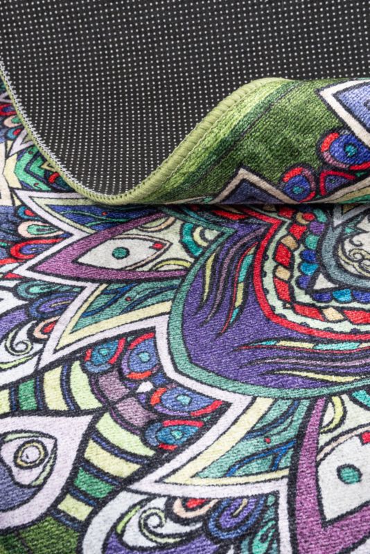 Dywan Multidecor Print Shine 133 cm koło boho wielokolorowy 1 szt.