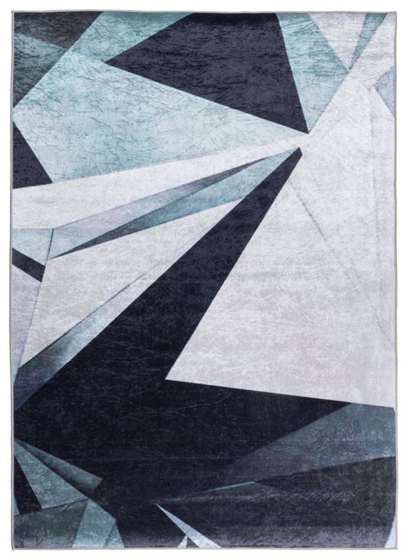 Dywan Multidecor Print Shine 160 x 230 cm geometria czarno-zielony 1 szt.