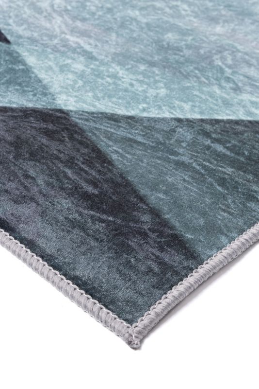 Dywan Multidecor Print Shine 160 x 230 cm geometria czarno-zielony 1 szt.