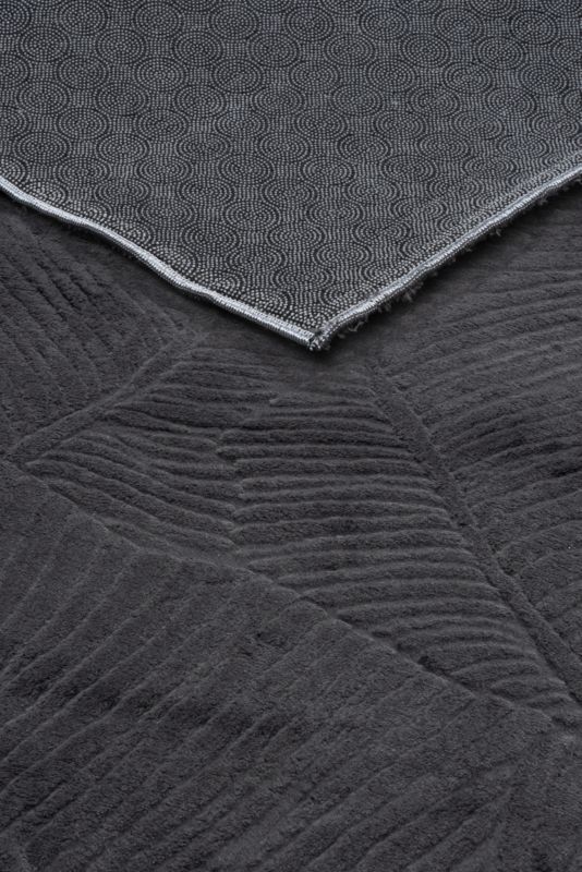 Dywan Multidecor Stilo New 80 x 150 cm liść bananowca ciemny szary 1 szt.