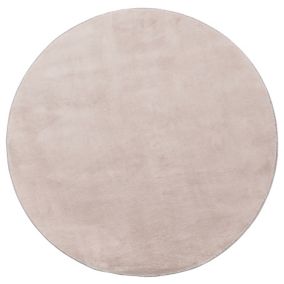 Dywan Multidecor Teddy-May 100 cm koło ciemny beżowy 1 szt.
