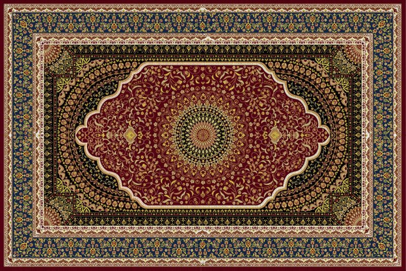 Dywan Ogrodowy Tulup 140x210 cm Wodoodporny, Lekki Hinduskie mandale 1 szt.