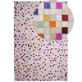 Dywan patchwork skórzany 140 x 200 cm wielokolorowy Advan 1 szt.