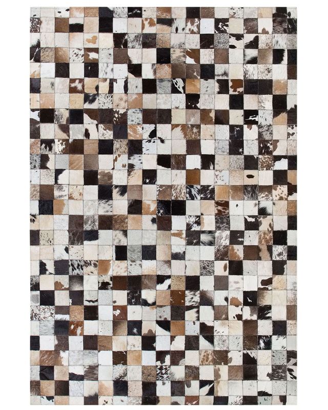 Dywan patchwork skórzany 140 x 200 cm wielokolorowy Cerli 1 szt.