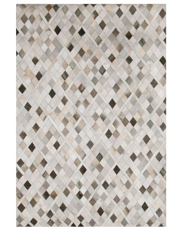 Dywan patchwork skórzany 140 x 200 cm wielokolorowy Hirka 1 szt.
