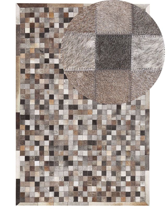 Dywan patchwork skórzany 160 x 230 cm wielokolorowy Armutlu 1 szt.