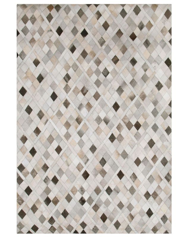 Dywan patchwork skórzany 160 x 230 cm wielokolorowy Hirka 1 szt.