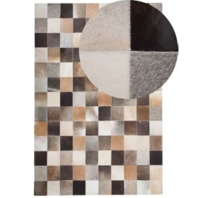 Dywan patchwork skórzany 160 x 230 cm wielokolorowy Soke 1 szt.