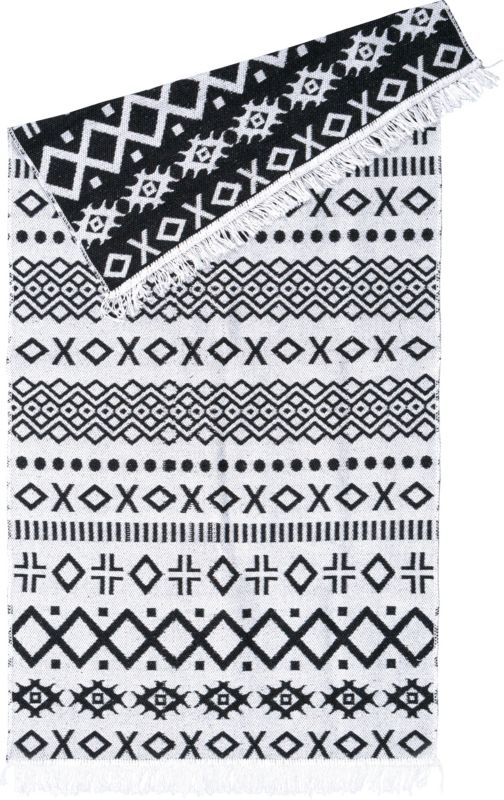 Dywan Pled 60 x 120 cm Aztecki czarny