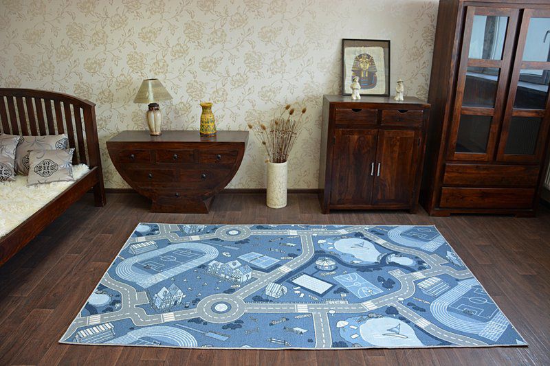 Dywan RugsX 150x200 cm niebieski 82680 1 szt.