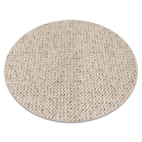 Dywan RugsX koło 100 cm beż 33972 1 szt.